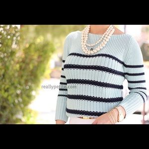J Crew Stripped Knit Sweater